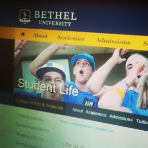 November 7--I see God in the students of Bethel University.  They actively live out their faith and inspire me to be a better person and to add to the community of Bethel.  #BU #Bethel #FoundGod